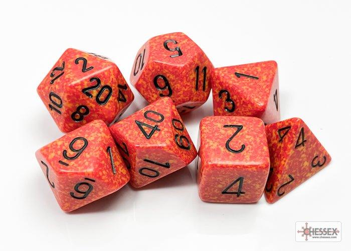 CHESSEX - Dados Poliédricos Speckled Fire - Gamesmart - Chessex