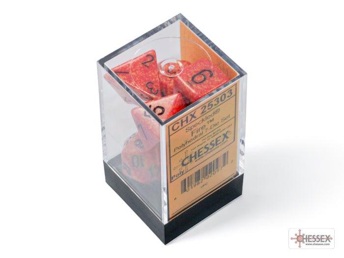 CHESSEX - Dados Poliédricos Speckled Fire - Gamesmart - Chessex