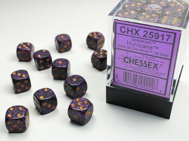 CHESSEX - Dados Speckled Hurricane 12mm c/36 - Gamesmart - Chessex