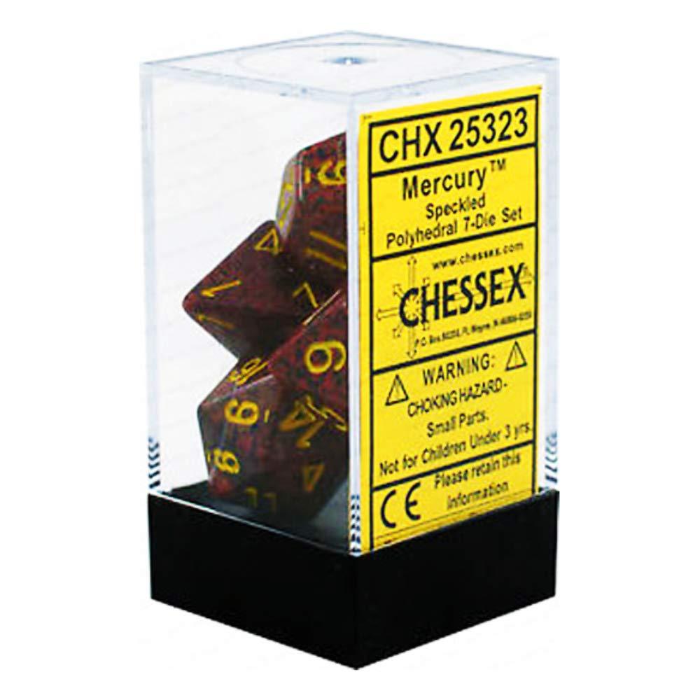 CHESSEX - Dados Speckled Poliédricos Mercury - Gamesmart