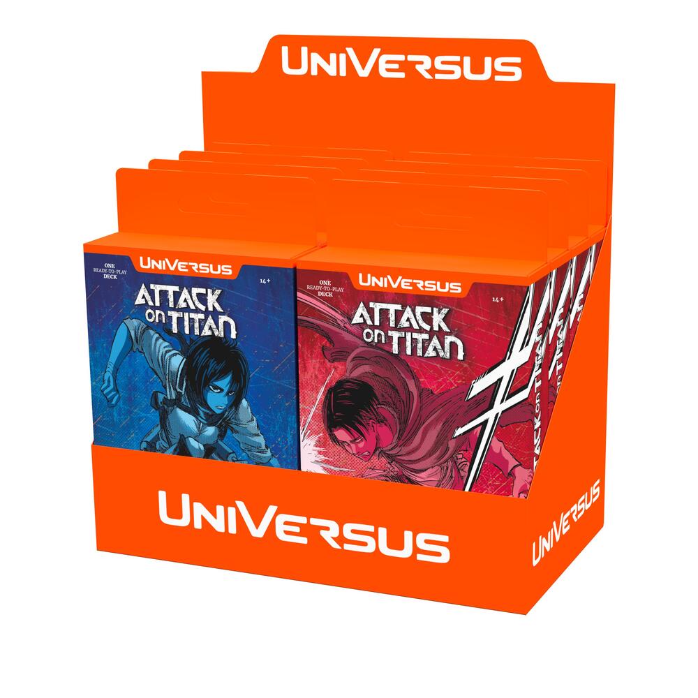 ASMODEE - Attack on Titan: Battle for Humanity Clash Deck Display (Inglés)