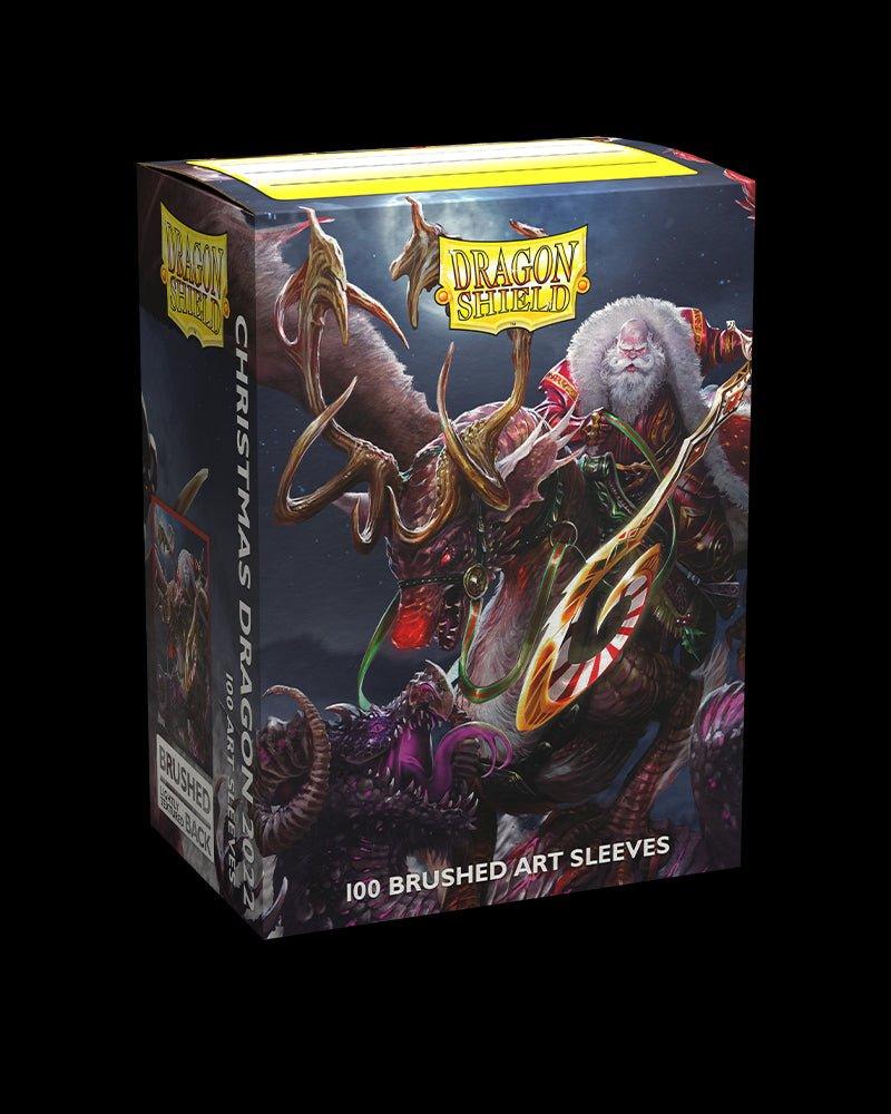 Dragon Shield - Micas STND Brushed Art Christmas Dragon 2022 Matte c/100 - Gamesmart - Dragon Shield