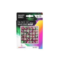 Gamegenic - Galaxy Series Aurora D6 Dice Set 12 mm (36pcs) - Gamesmart - Asmodee