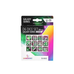 Gamegenic - Galaxy Series Aurora D6 Dice Set 16 mm (12pcs) - Gamesmart