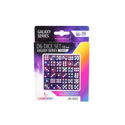 Gamegenic - Galaxy Series Nebula D6 Dice Set 12 mm (36pcs) - Gamesmart - Asmodee