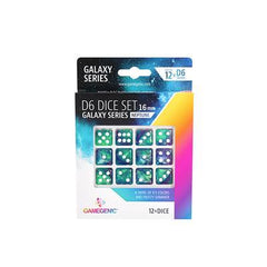 Gamegenic - Galaxy Series Neptune D6 Dice Set 16 mm (12pcs) - Gamesmart - Asmodee
