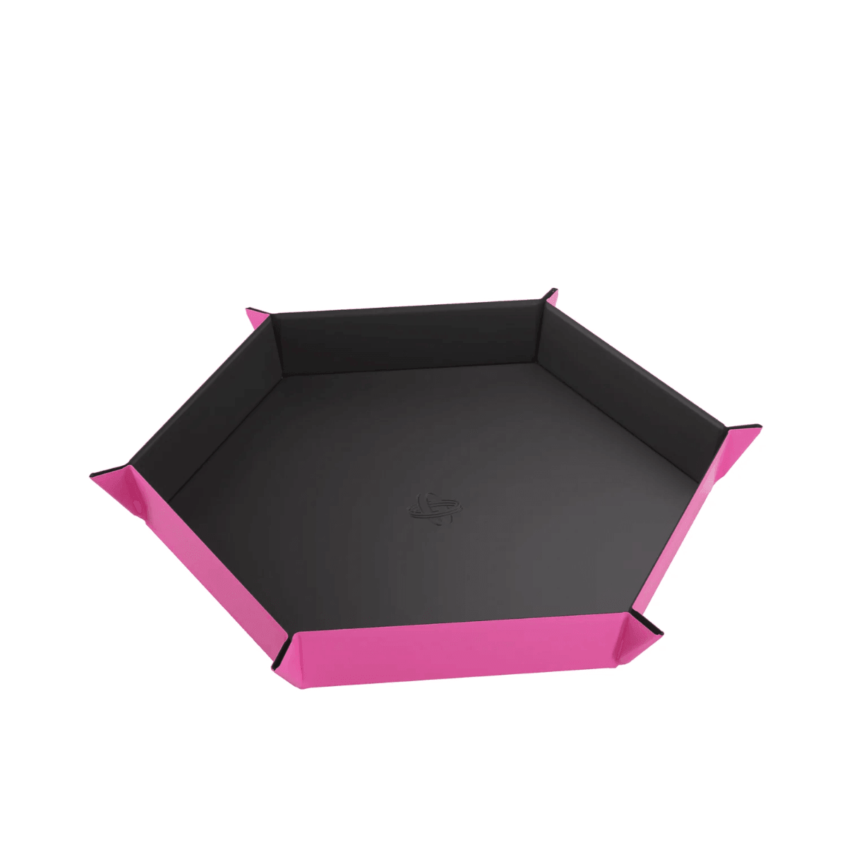 Gamegenic - Magnetic Dice Tray Hexagonal Black/Pink - Gamesmart - Asmodee