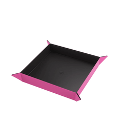 Gamegenic - Magnetic Dice Tray Square Black/Pink - Gamesmart - Asmodee