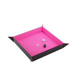 Gamegenic - Magnetic Dice Tray Square Black/Pink - Gamesmart - Asmodee