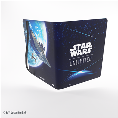 Gamegenic - Star Wars Unlimited: Casual Album 18-Pocket Card Back Blue