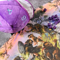 Ultra Pro - The Shattered Obelisk Underdark Jumbo Dice Plush Purple for Dungeons & Dragons - Gamesmart