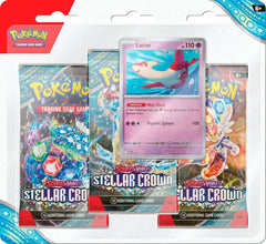 Pokémon - Scarlet & Violet: Stellar Crown 3 Pack Blister Latias (Español)