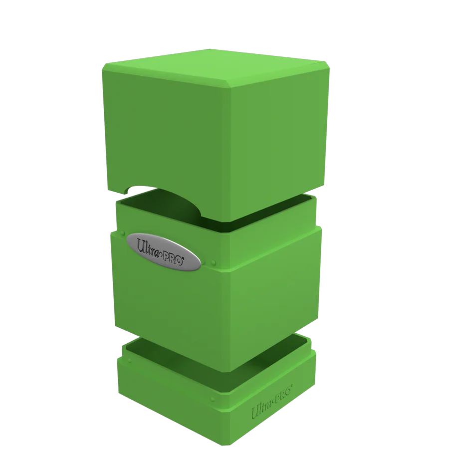 ULTRA PRO - Classic Satin Tower Deck Box: Lime Green - Gamesmart