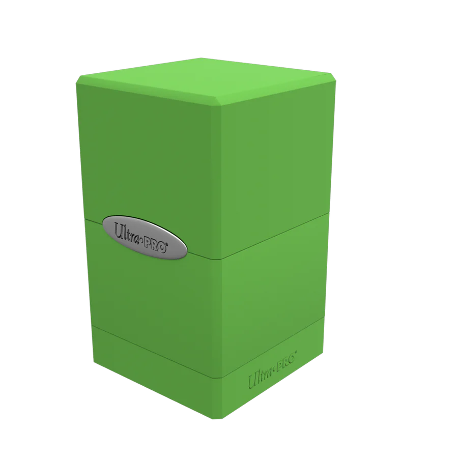 ULTRA PRO - Classic Satin Tower Deck Box: Lime Green - Gamesmart