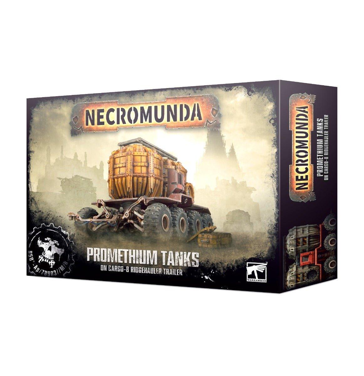 Necromunda - Promethium Tanks on Cargo - 8 Ridgehauler Trailer - Gamesmart - Games Workshop