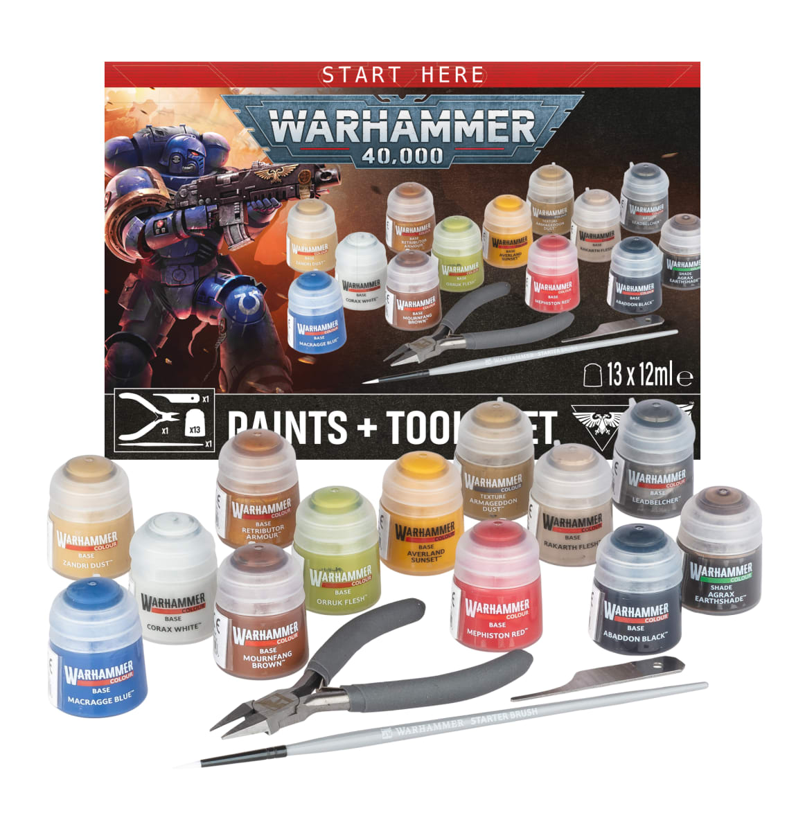 WH40K - Paints + Tool Set (Nueva versión)