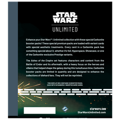 Star Wars Unlimited - Ashes of the Empire: Carbonite Booster Display c/12 packs (Inglés)