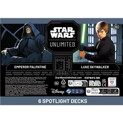 Star Wars Unlimited - Ashes of the Empire: Spotlight Deck Display c/6 decks (Inglés)