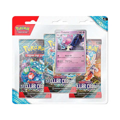 Pokémon - Scarlet & Violet: Stellar Crown 3 Pack Blister Tinkaton (Español)