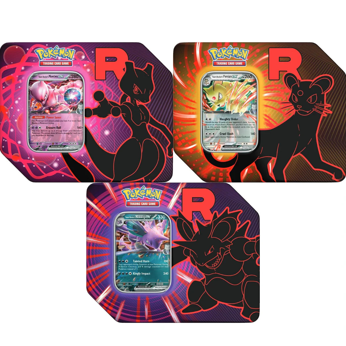 Pokémon - Team Rocket Tin (Set c/3 pzas) (Inglés)
