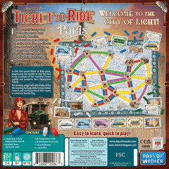 ASMODEE - Ticket to Ride Paris (Inglés)