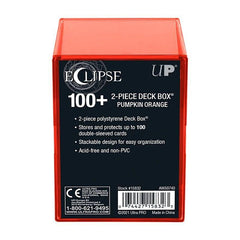 ULTRA PRO - 2 - Piece Deck Box Eclipse Naranja Calabaza - Gamesmart - Ultra Pro