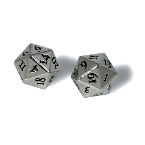 ULTRA PRO - Dados Heavy Metal Chrome c/2 - Gamesmart