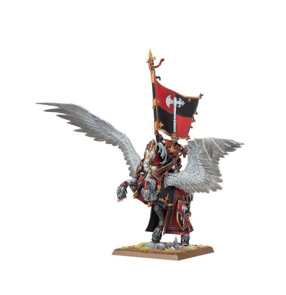 Warhammer The Old World - Kingdom of Bretonnia Battle Standard Bearer on Royal Pegasus - Gamesmart - Games Workshop