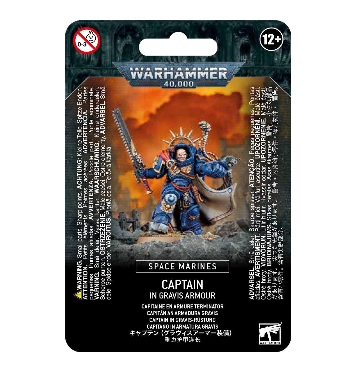 WH40K - Space Marines Captain in Gravis Armour (Blister) - Gamesmart - Games Workshop