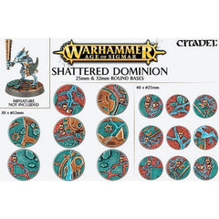 WHAOS - Shattered Dominion 25 & 32mm Round Bases - Gamesmart - Games Workshop