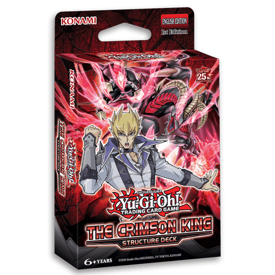 YU-GI-OH! - The Crimson King Structure Deck Display c/8 paquetes (Inglés) - Gamesmart