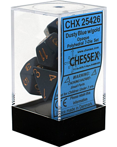 CHESSEX - Dados Poliedricos Dusty Blue/Copper