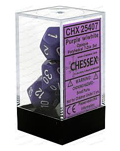 CHESSEX - Dados Poliedricos Purple/White