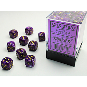 CHESSEX - Dados Vortex Purple/Gold 12mm c/36