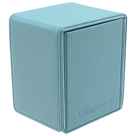 ULTRA PRO - Deck Box Vivid Alcove Flip Azul Claro