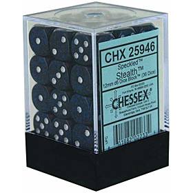 CHESSEX - Dados Stealth 12mm c/36 