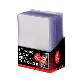 ULTRA PRO - Paquete de micas 3" x 4" Clear Regular Toploaders and Soft c/25