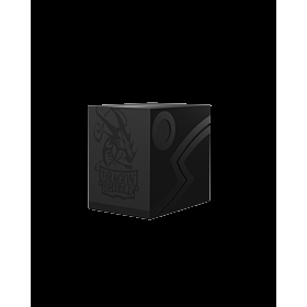 Dragon Shield - Double Shell Shadow Black/Black Deck Box