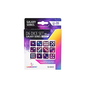 Gamegenic - Galaxy Series Nebula D6 Dice Set 16 mm (12pcs)