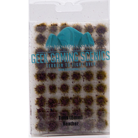 GEEK GAMING - 6mm Self Adhesive Static Grass Tufts x 100 Heather