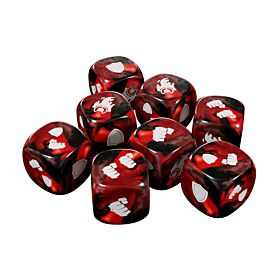 ASMODEE - Street Fighter The Miniatures Game Red Battle Dice