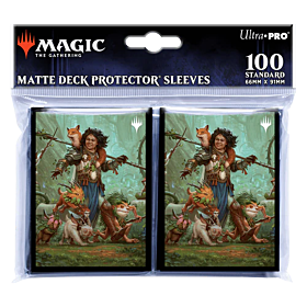 ULTRA PRO - Micas Standard Deck Protector c/100 Wilds of Eldraine Ellivere of the Wild Court for Magic The Gathering