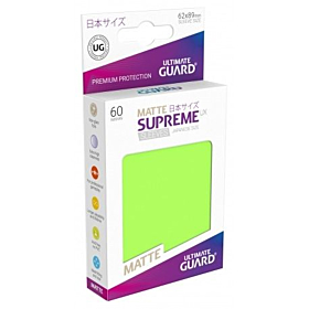 ULTIMATE GUARD - Matte Supreme UX Sleeves Japanese Size Light Green (60)