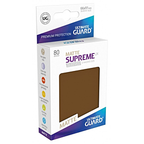 ULTIMATE GUARD - Matte Supreme UX Sleeves Standard Size Brown (80)